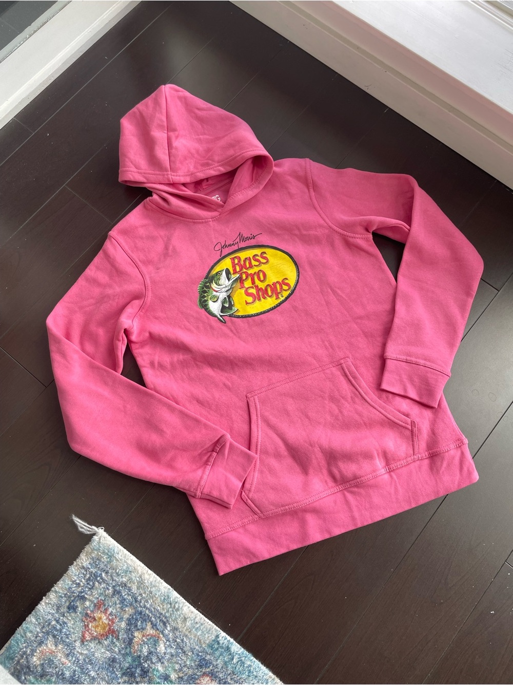 NEW Girls Bass Pro Shops Pink Pullover Hoodie